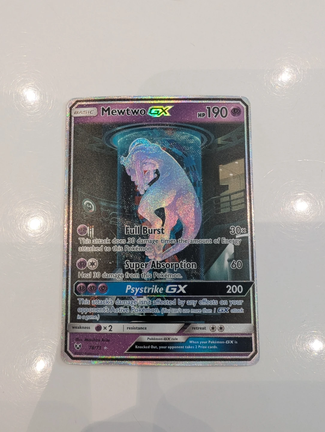 Mewtwo GX Pokemon Card