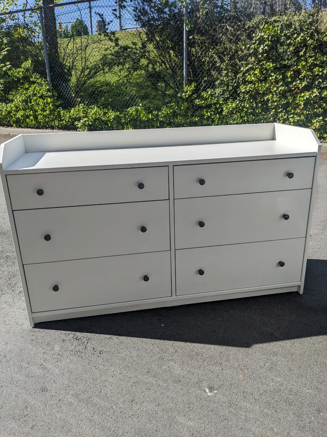 White 6-Drawer Dresser with Changing Topper