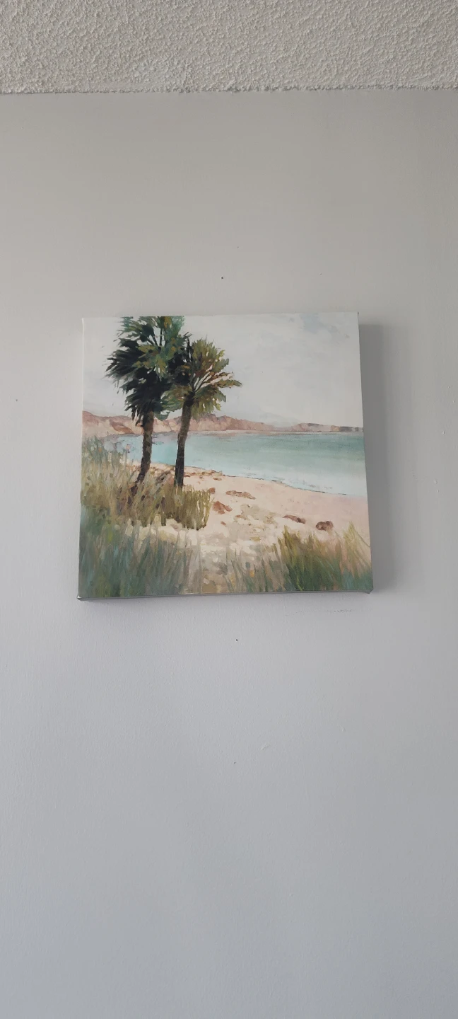 Canvas Wall Art - Palm Trees Beach Landscape
