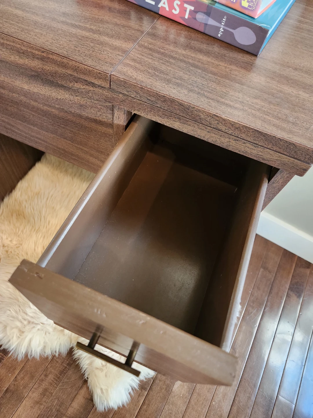 Vintage brown Desk OR sewing table with 3 handy Drawers - photo 4