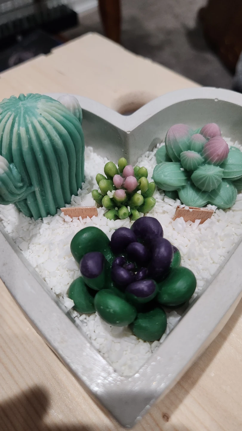 Succulent Arrangement Candle Bar Set