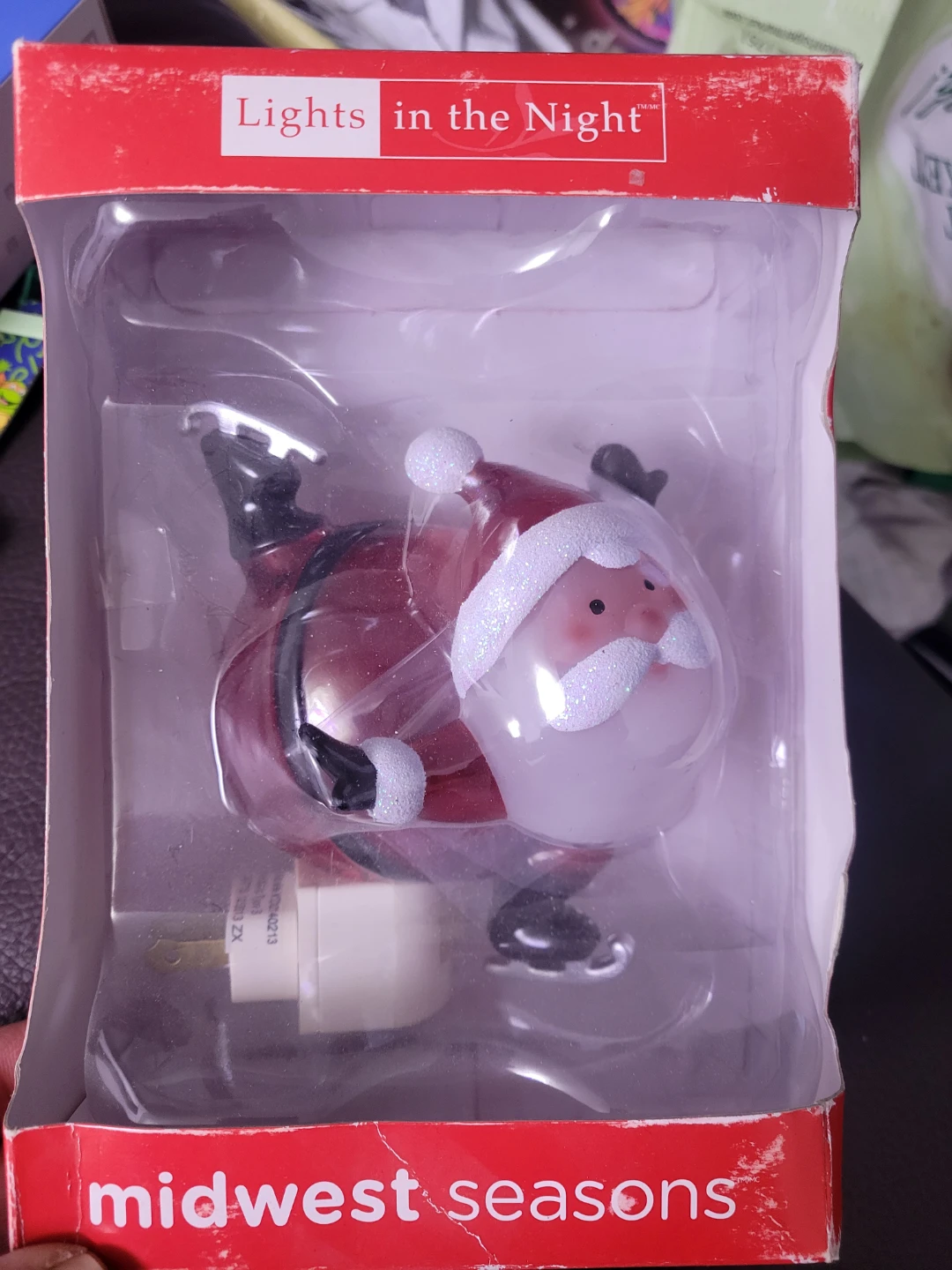 Midwest Seasons Lights in the Night Santa Plug-in Night Light