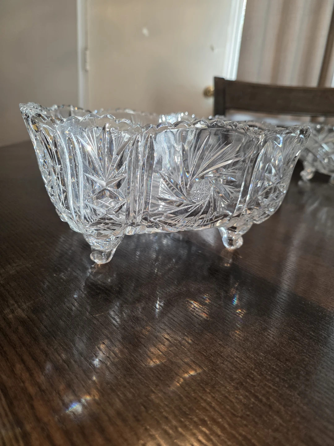 Vintage Bohemian crystal bowl - photo 2
