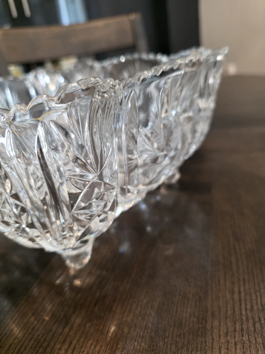 Vintage Bohemian crystal bowl - photo 4