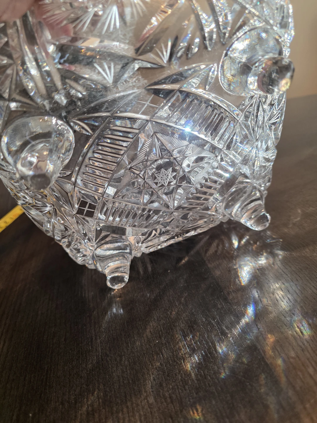 Vintage Bohemian crystal bowl - photo 5