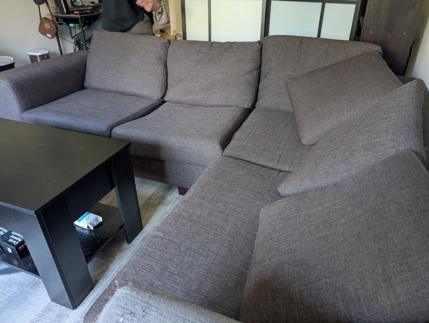 Brown Sectional Sofa *need gone today* - photo 3