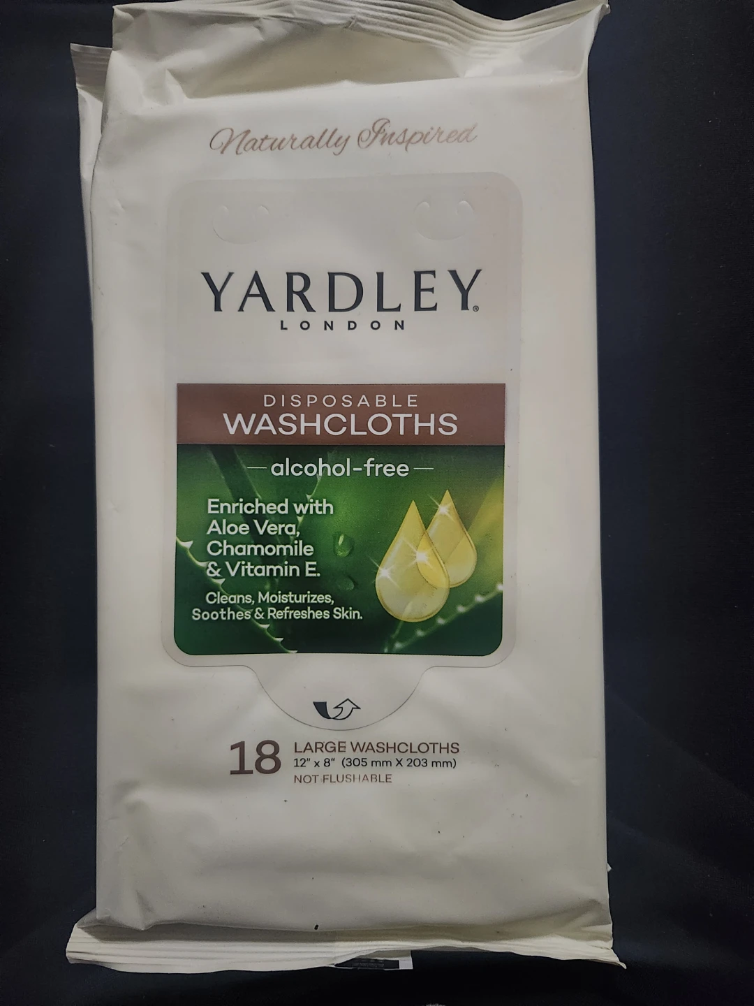 Yardley London Disposable Washcloths - 18 Large