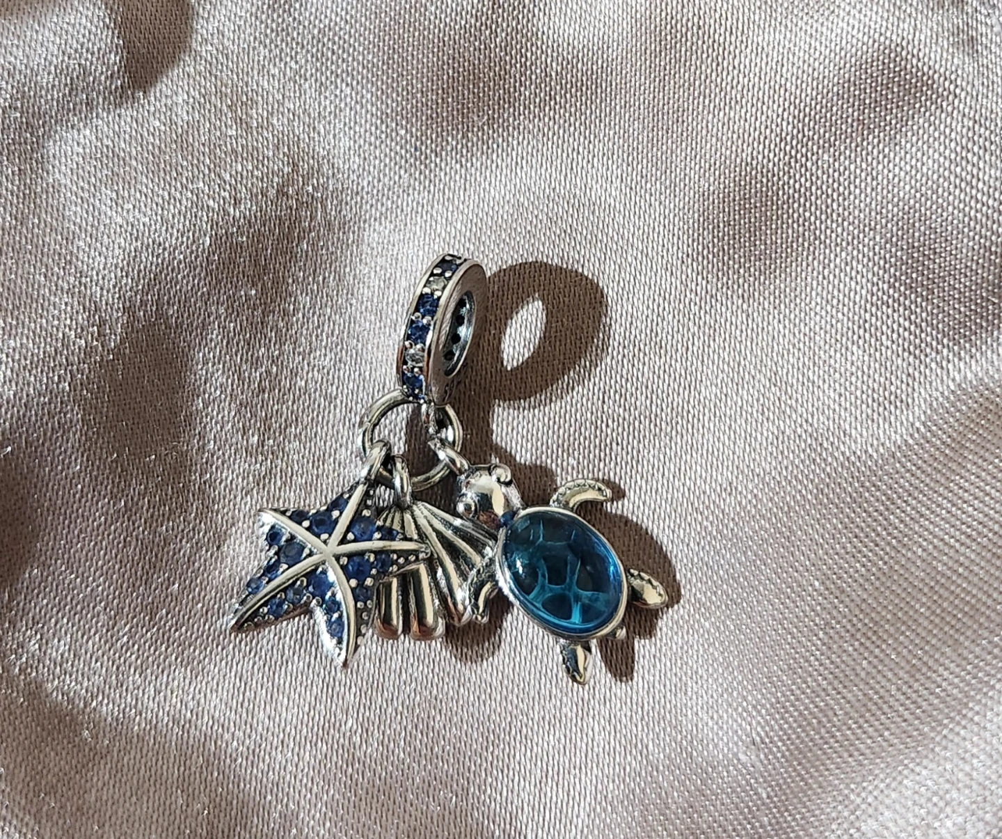 Sterling Silver Ocean Charm