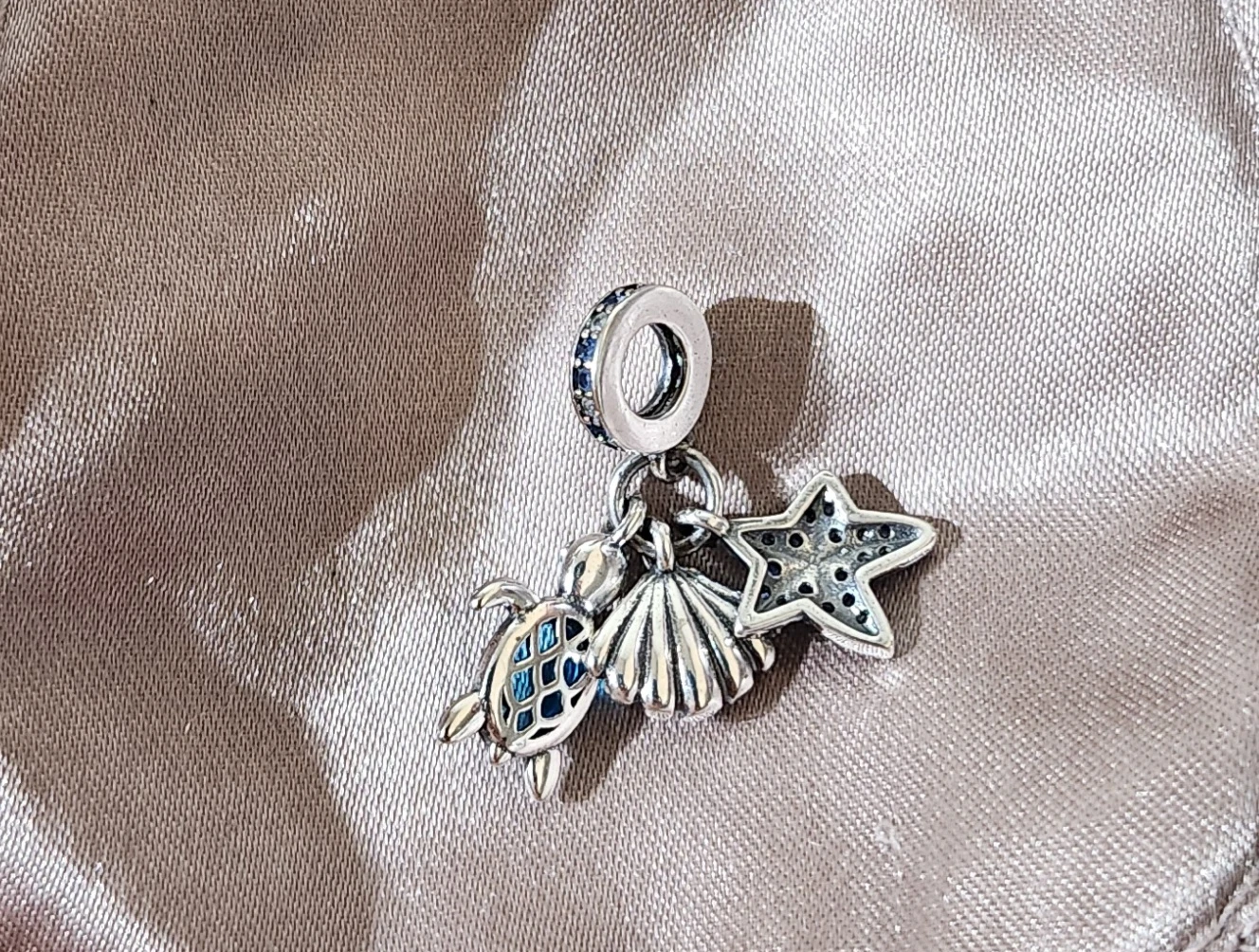 Sterling Silver Ocean Charm - photo 3