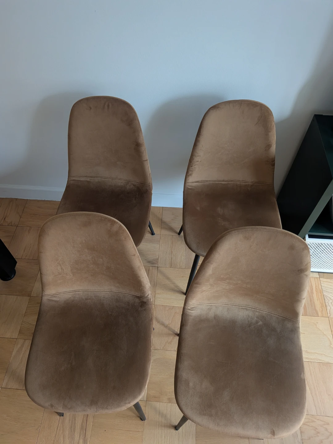 Chair velvet Camel (set of 4)