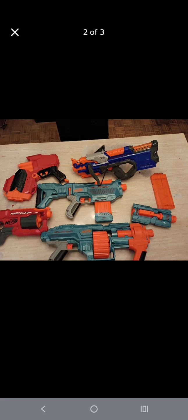 Nerf job lot of guns