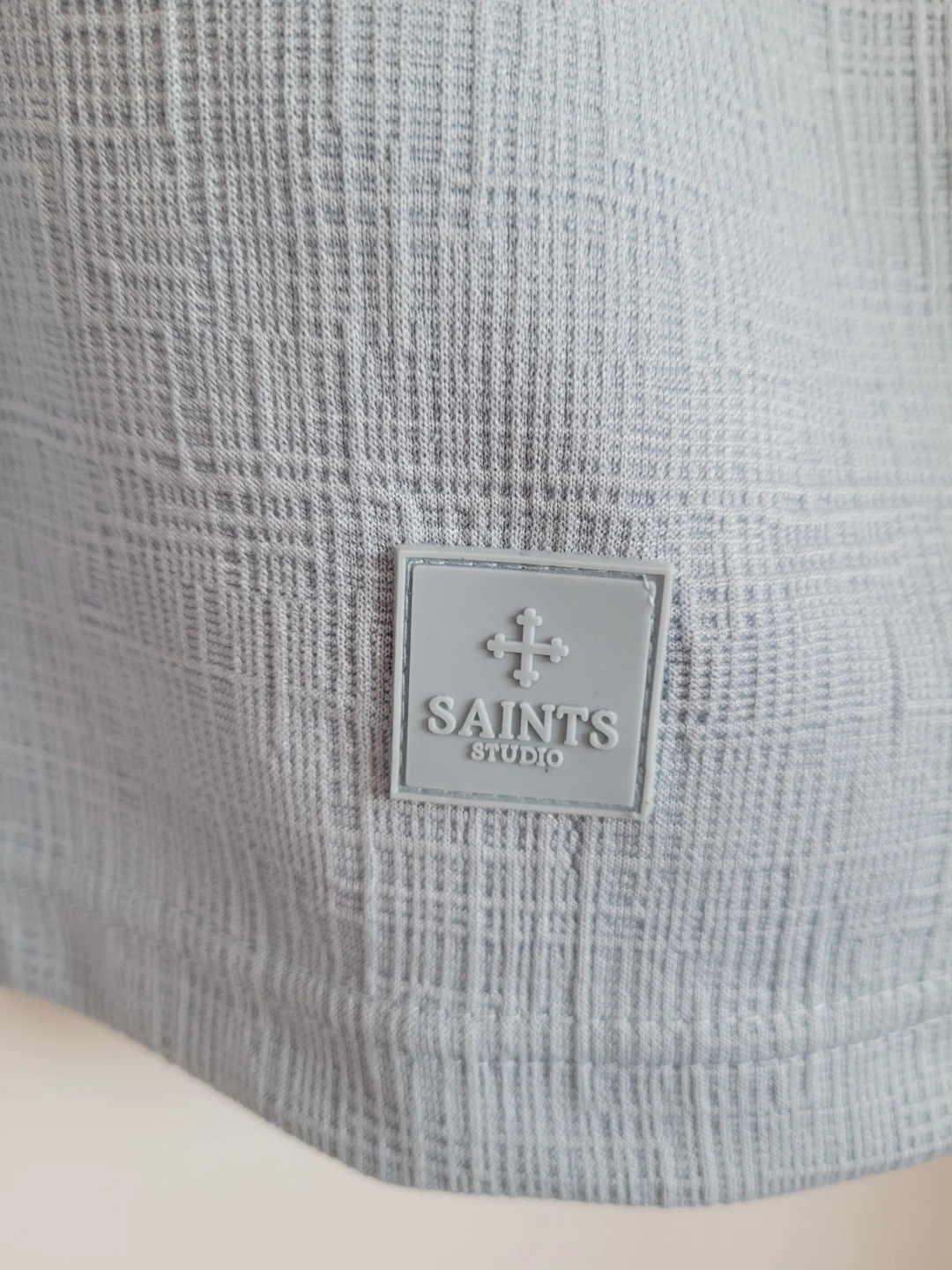 [L] NWT Saints Studio Premium Textured Tee - Light Blue - photo 2
