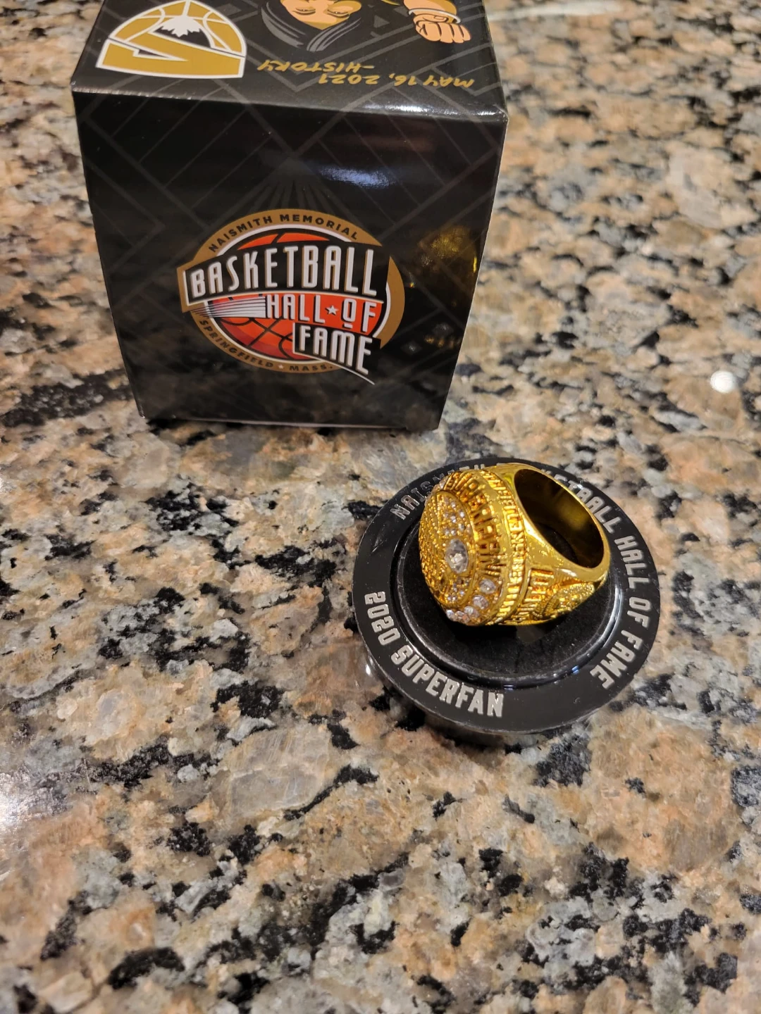 Naismith Memorial Basketball Hall of Fame 2020 Superfan Ring - photo 3