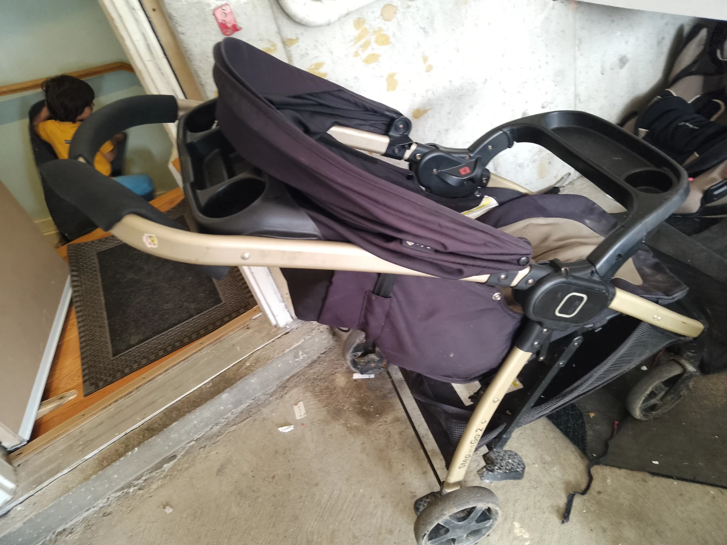 Stroller with Tray and Cup Holders - photo 2