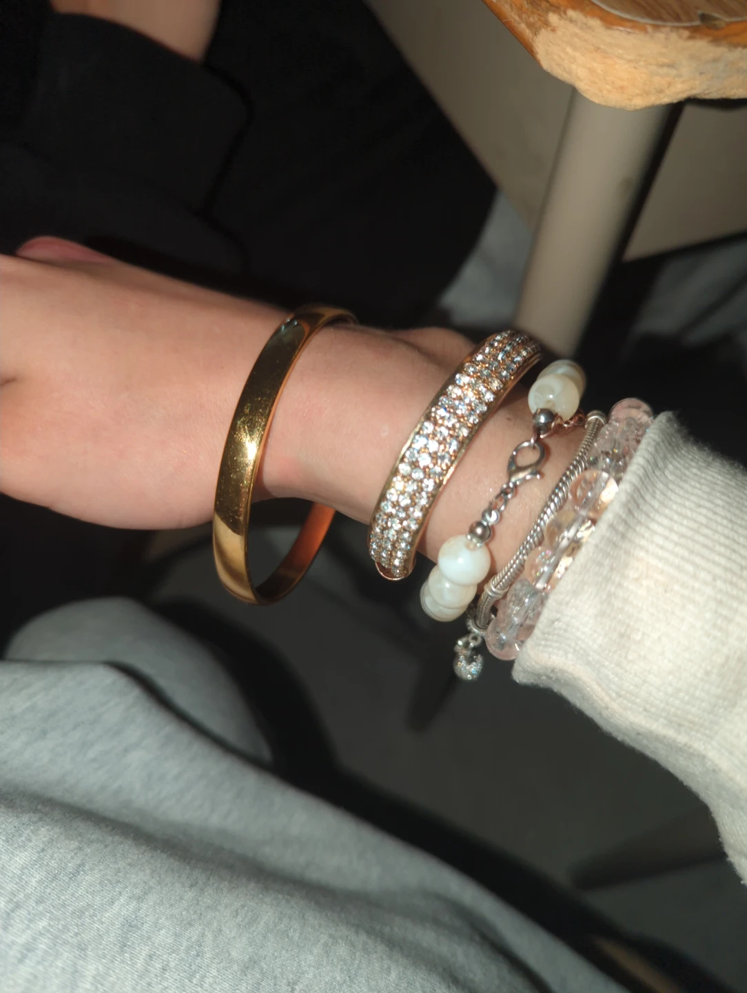 Gold-toned Bangle Bracelet