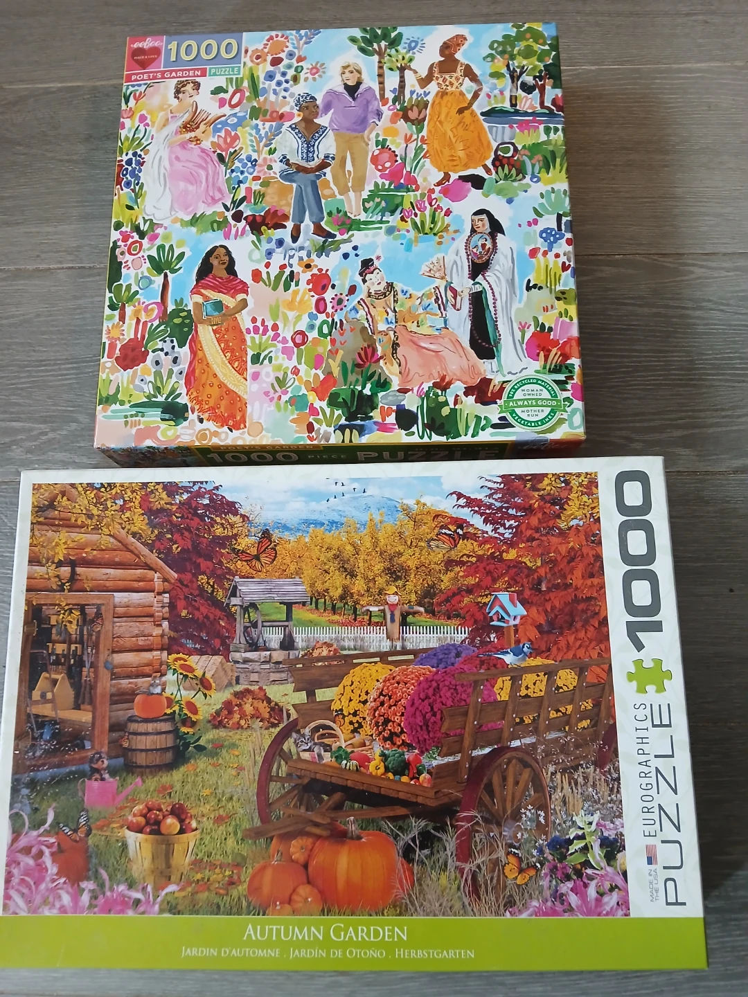 2- 1000 pc Puzzles. It's available! $10 FIRM EACH. PICK UP ONLY!