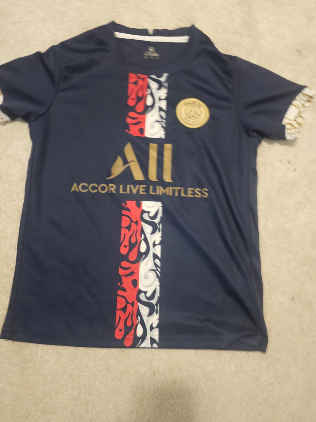 Paris Saint-Germain Sergio Ramos #4 Jersey rear one