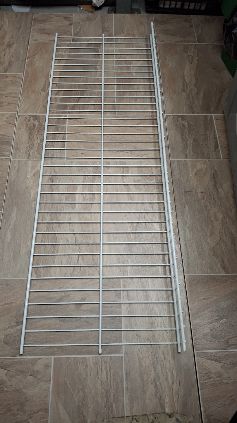 White Wire Shelf 92x30cm