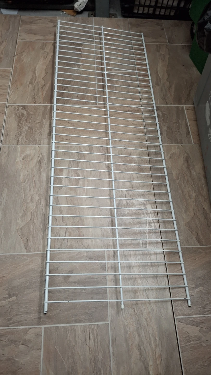 White Wire Shelf 92x30cm - photo 2