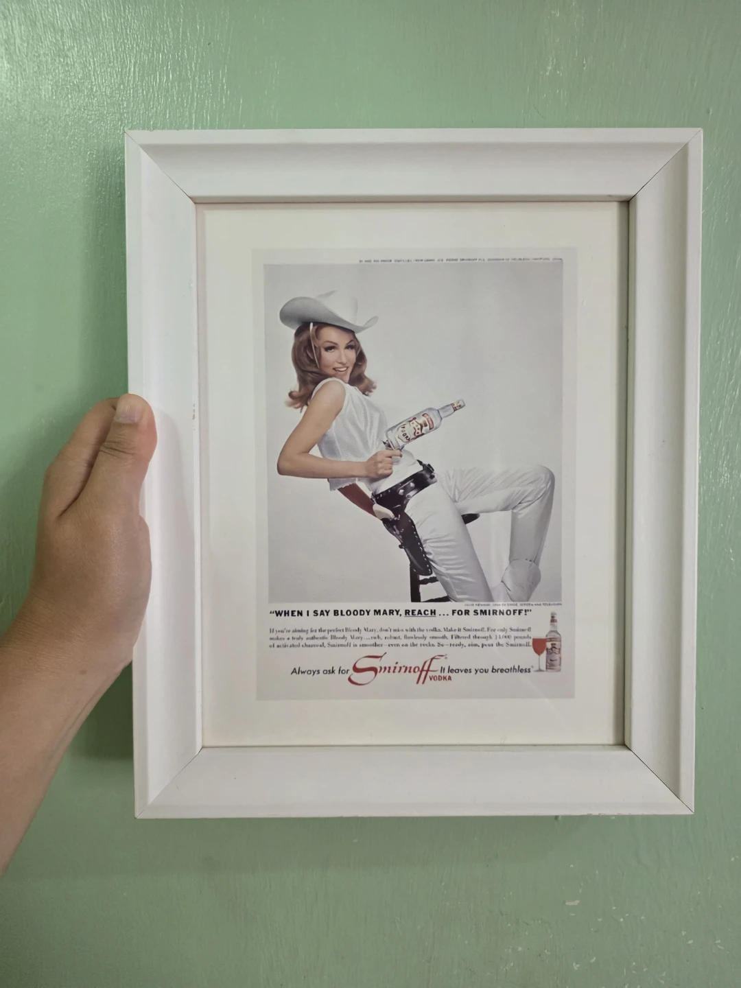 Smirnoff Vodka Framed Vintage Advertisement