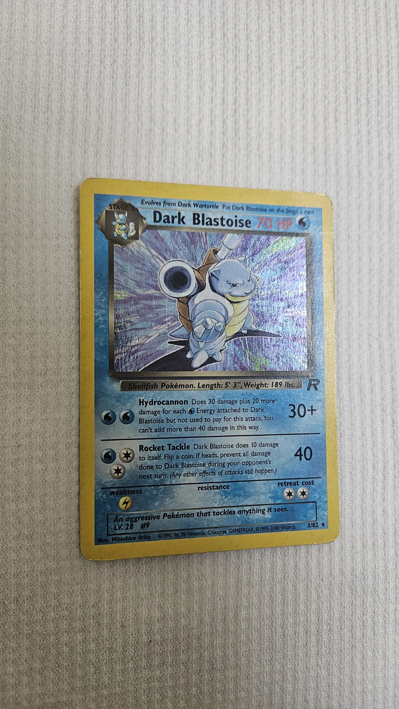 Dark Blastoise Holo Pokemon Card - photo 3