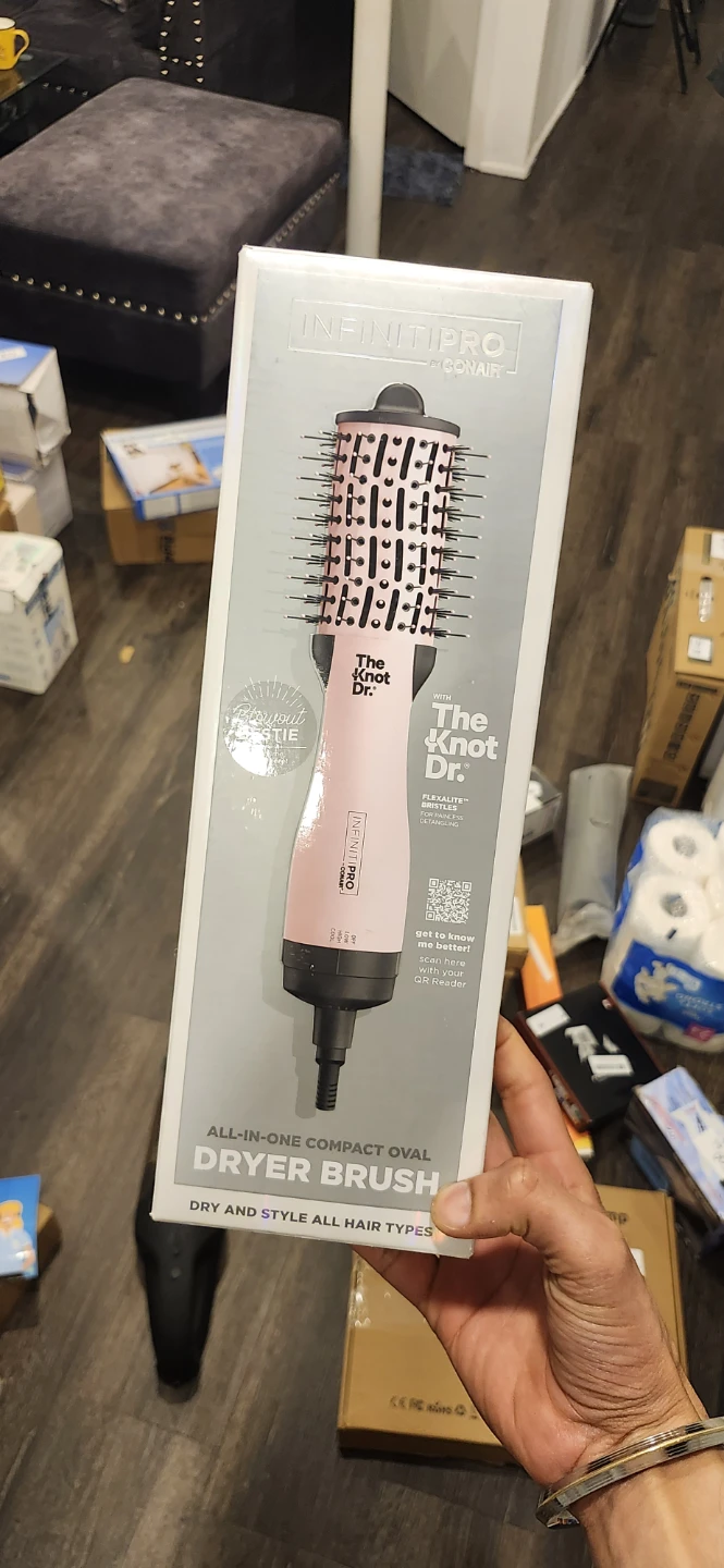 Conair INFINITIPRO The Knot Dr. All-in-One Oval Dryer Brush