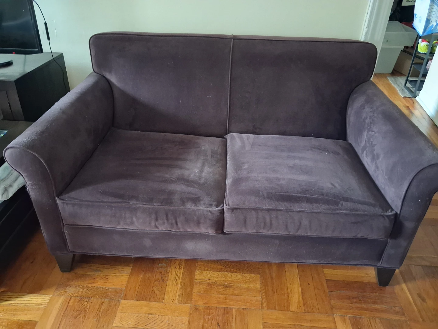 Dark Purple 2-Seater Sofa - photo 3
