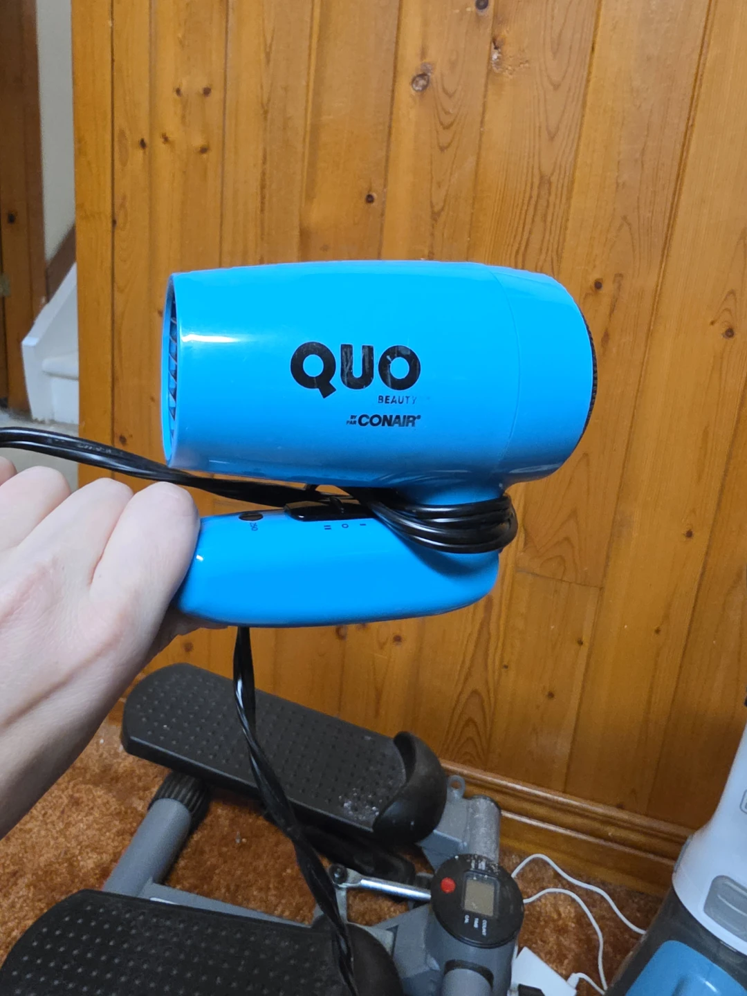 QUO Beauty by Conair Travel Hair Dryer - Blue
