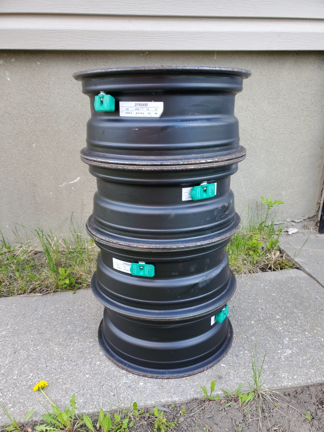 Set of 4 Steel Wheels rims 5x114.3 with Smart Sensors - photo 4
