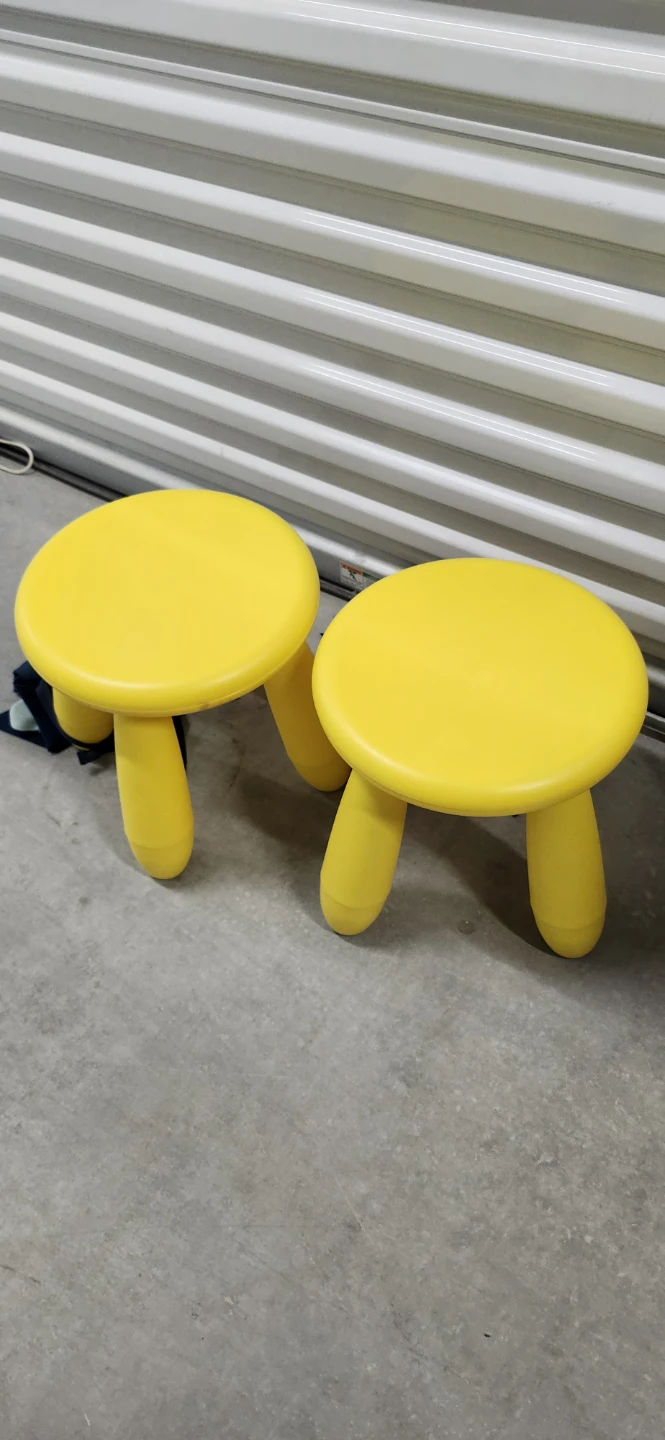 Kids plastic stool with cushion of 2 for $10
