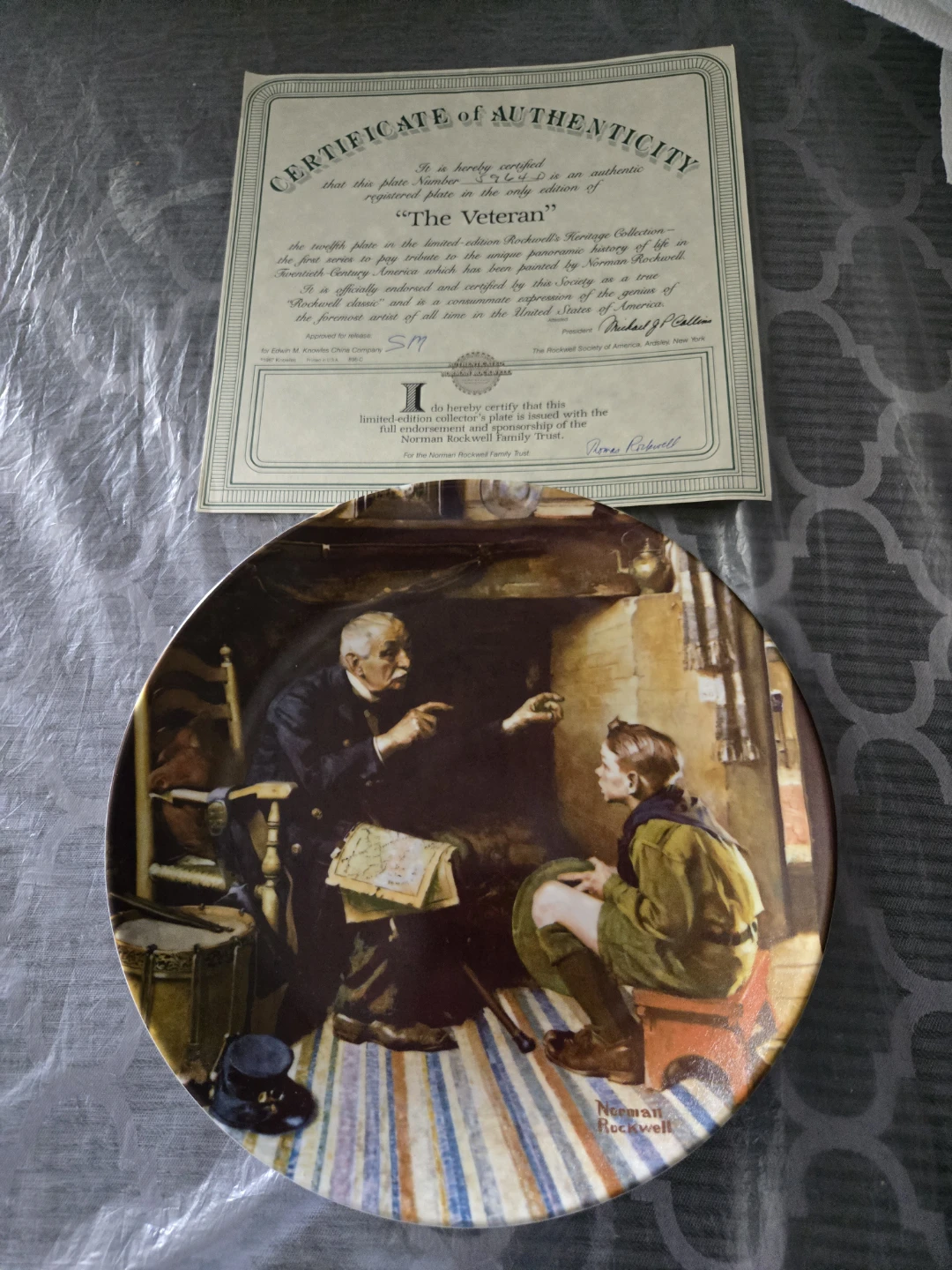 Rockwell Society Rockwell's Heritage collection plates. - photo 4