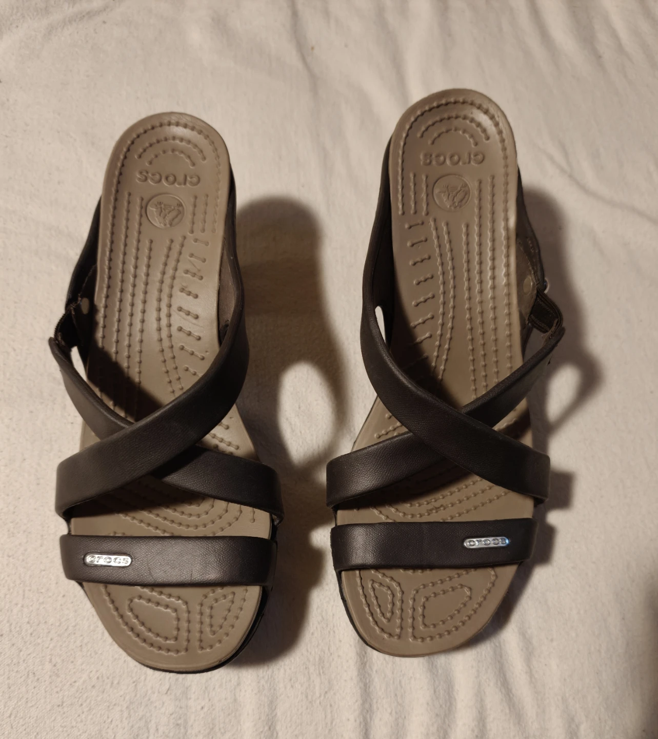 Authentic Crocs Patricia Wedge Sandals – Size 9