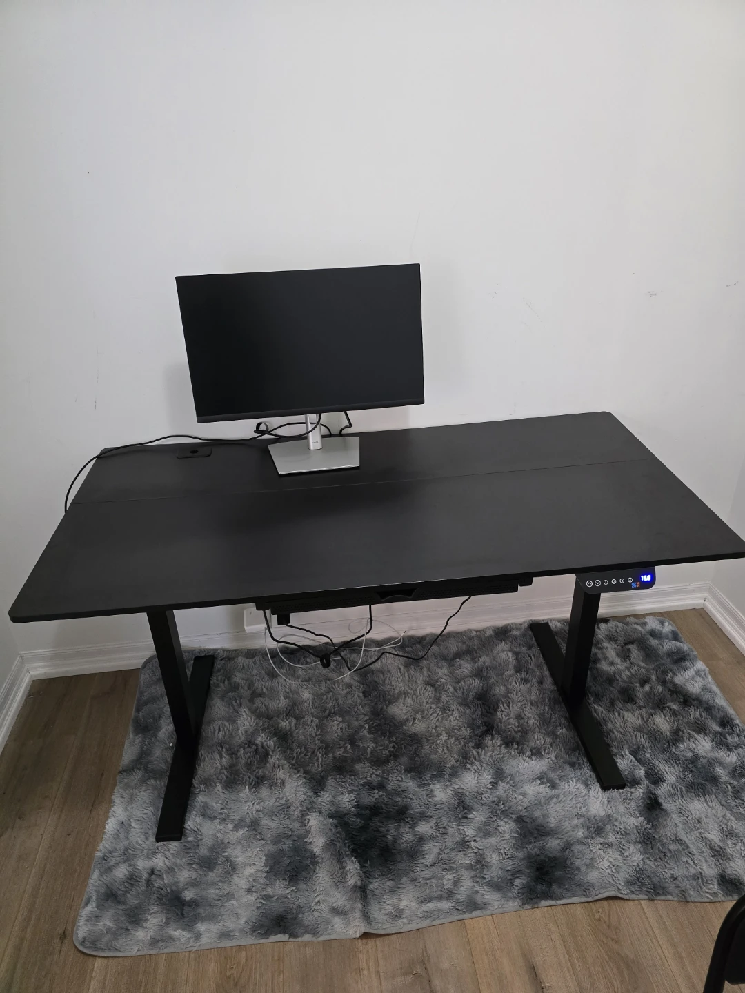 SHW 55 x 28" Electric Height Adjustable Desk wit Drawer, Preset - photo 3