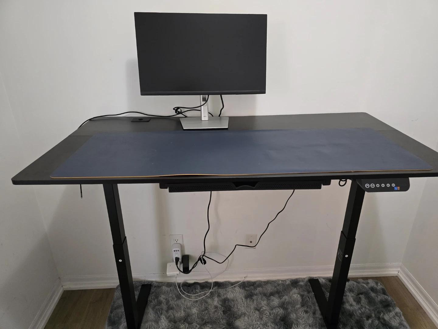 SHW 55 x 28" Electric Height Adjustable Desk wit Drawer, Preset - photo 5