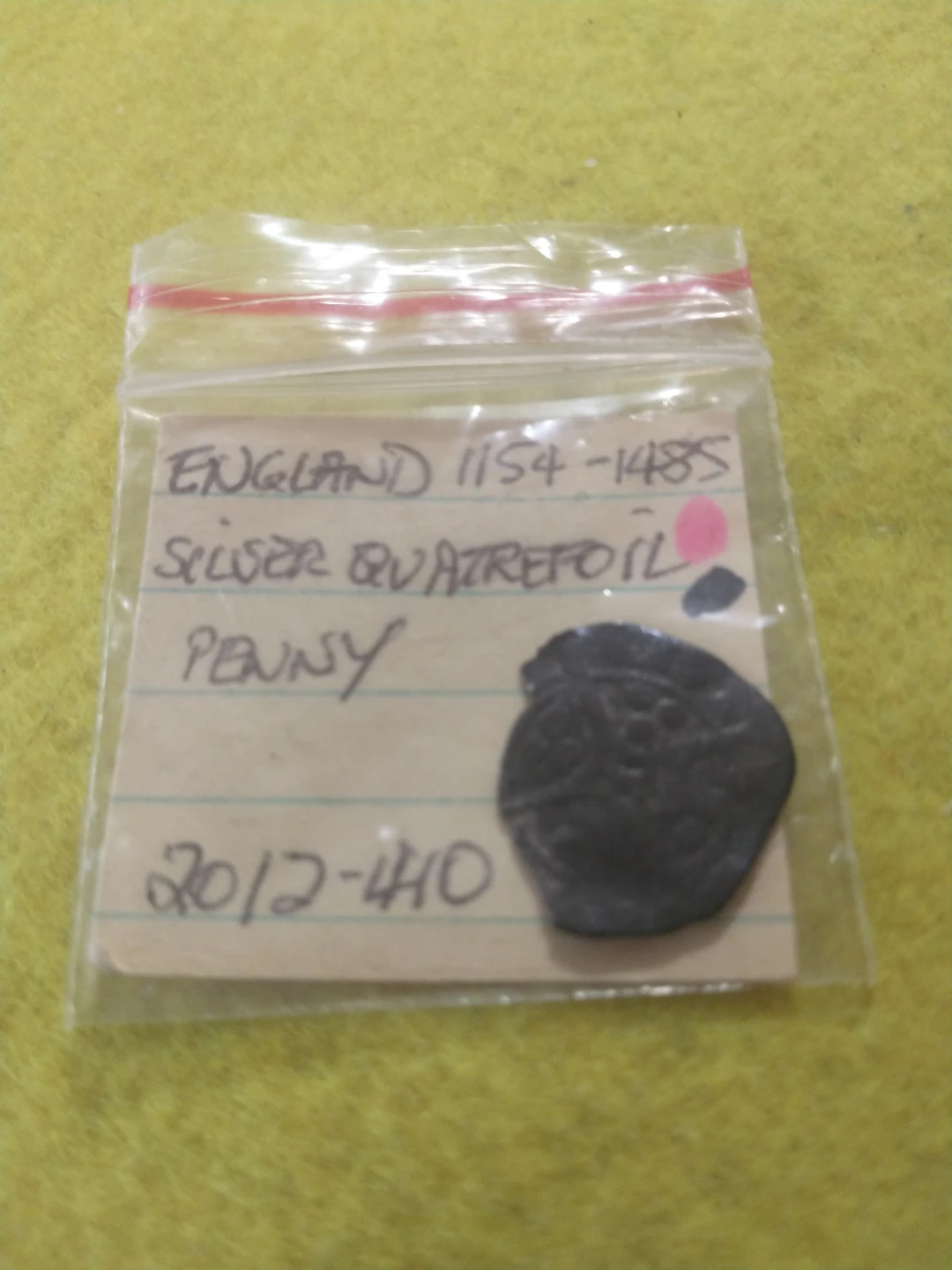 Beautiful England 1154-1485 Unattributed silver quatrefoil penny - photo 5