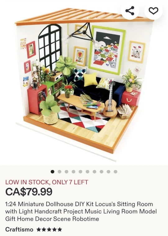 DIY Miniature Dollhouse Kit Locus's Sitting Room
