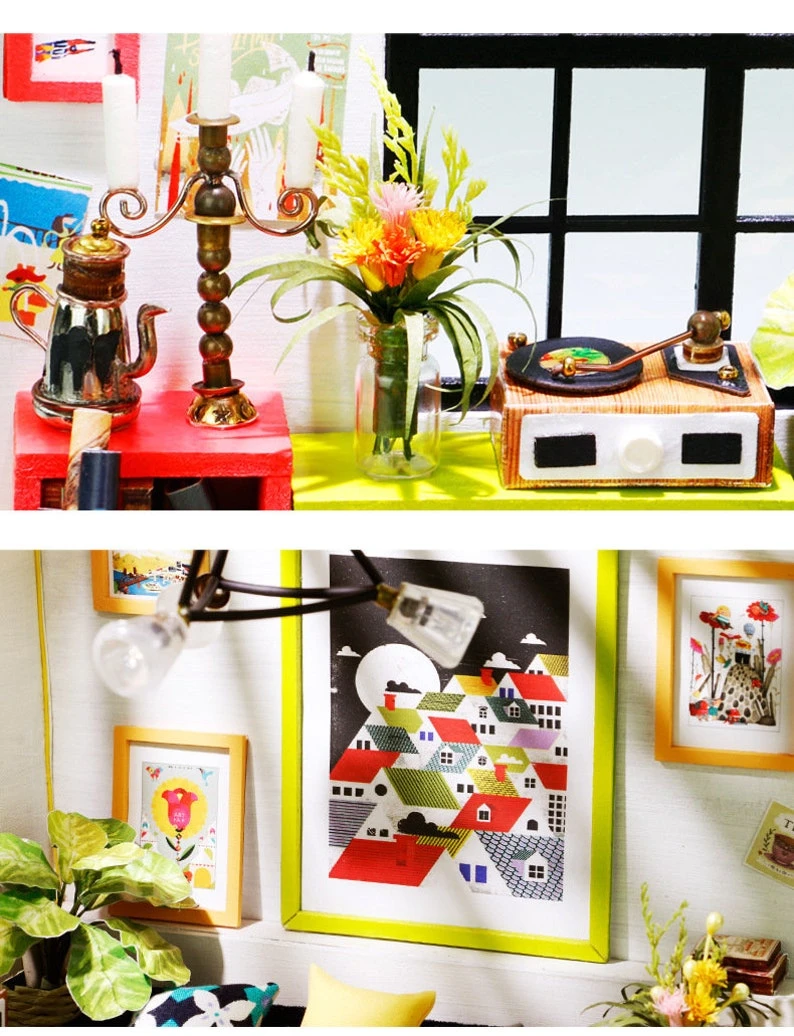 DIY Miniature Dollhouse Kit Locus's Sitting Room - photo 3