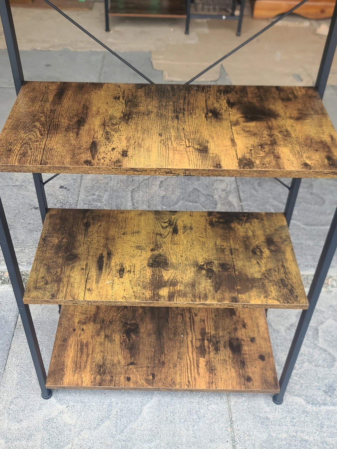 4-Tier Industrial Style Bookshelf - photo 2