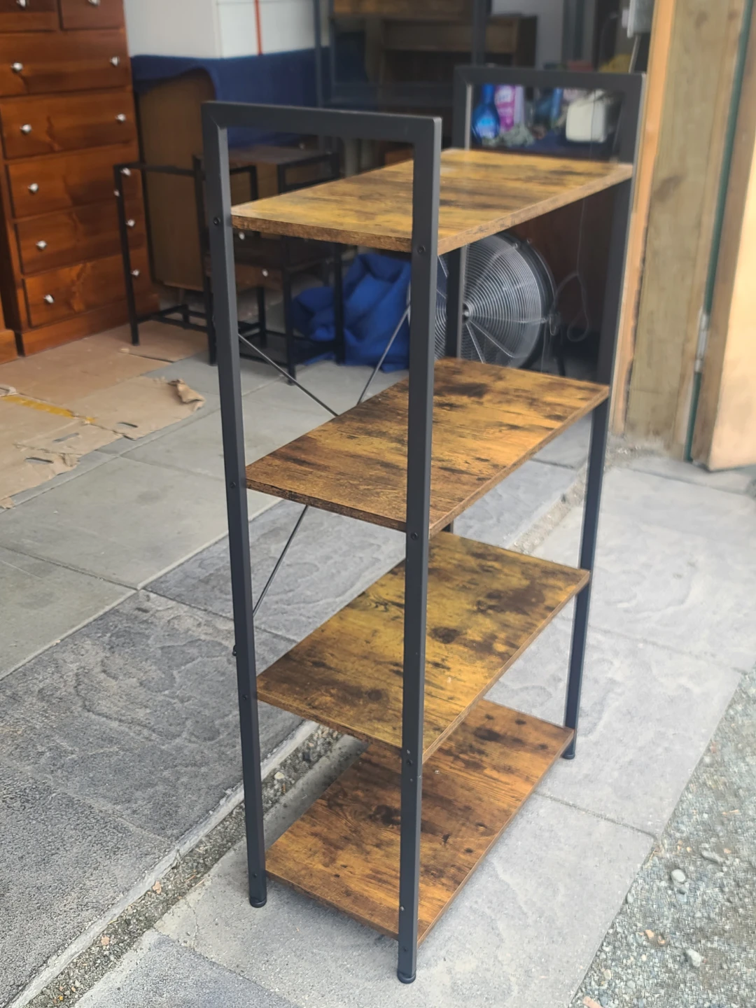 4-Tier Industrial Style Bookshelf - photo 3
