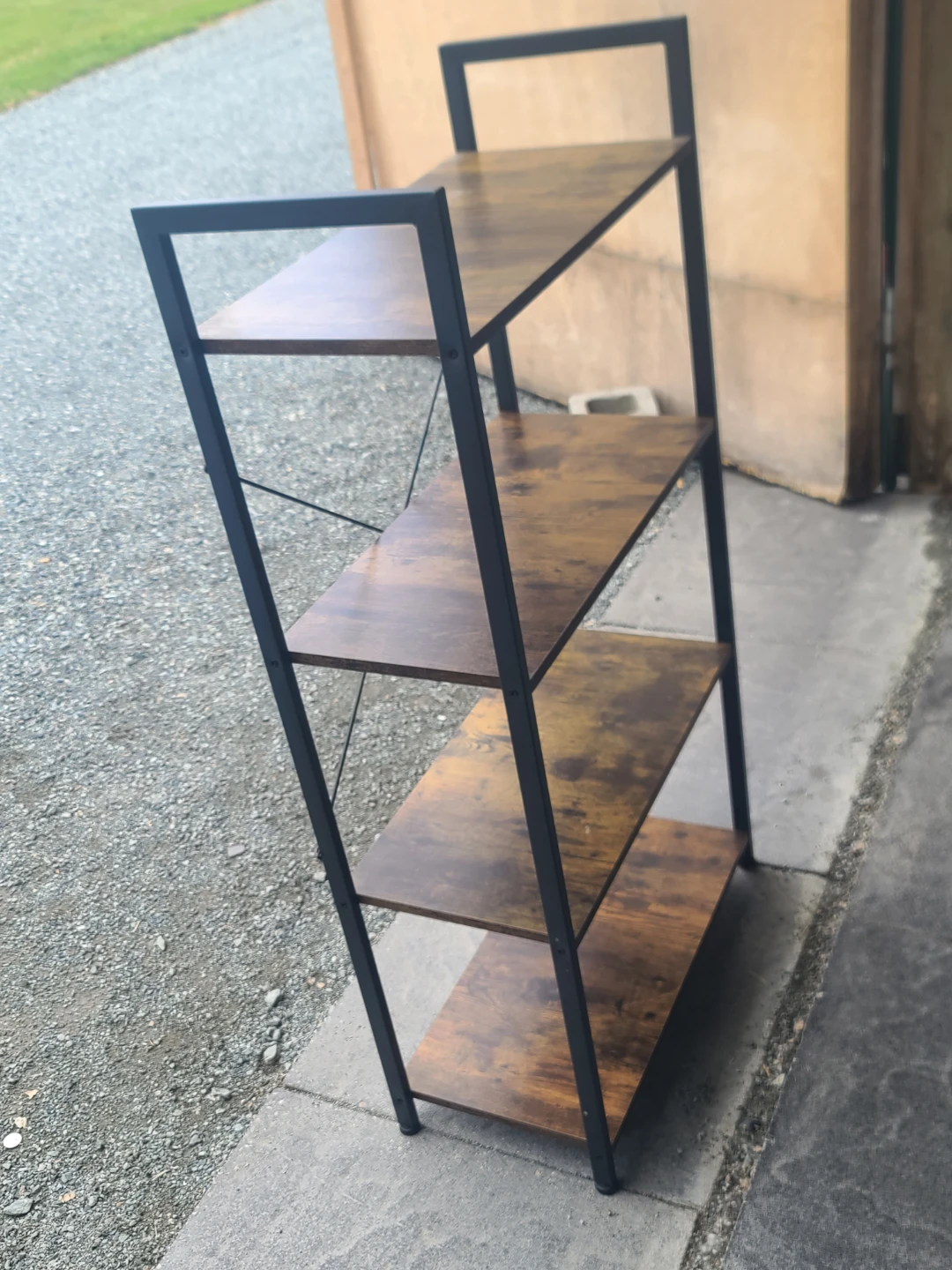 4-Tier Industrial Style Bookshelf - photo 5