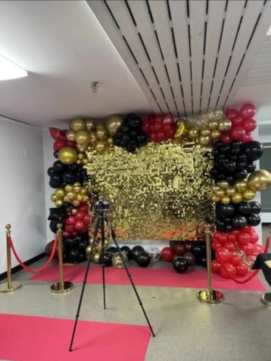 Gold Stanchion with Red Rope for Rent - photo 4