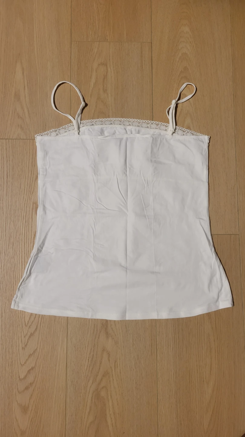 RW&CO. White Lace Trim Camisole - Medium - photo 3