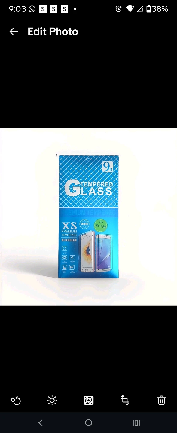 iPhone 17 Pro Tempered Glass Screen Protector