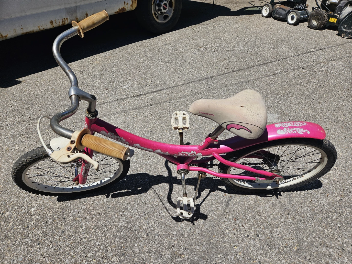 Pink "S" Logo Kids Bicycle