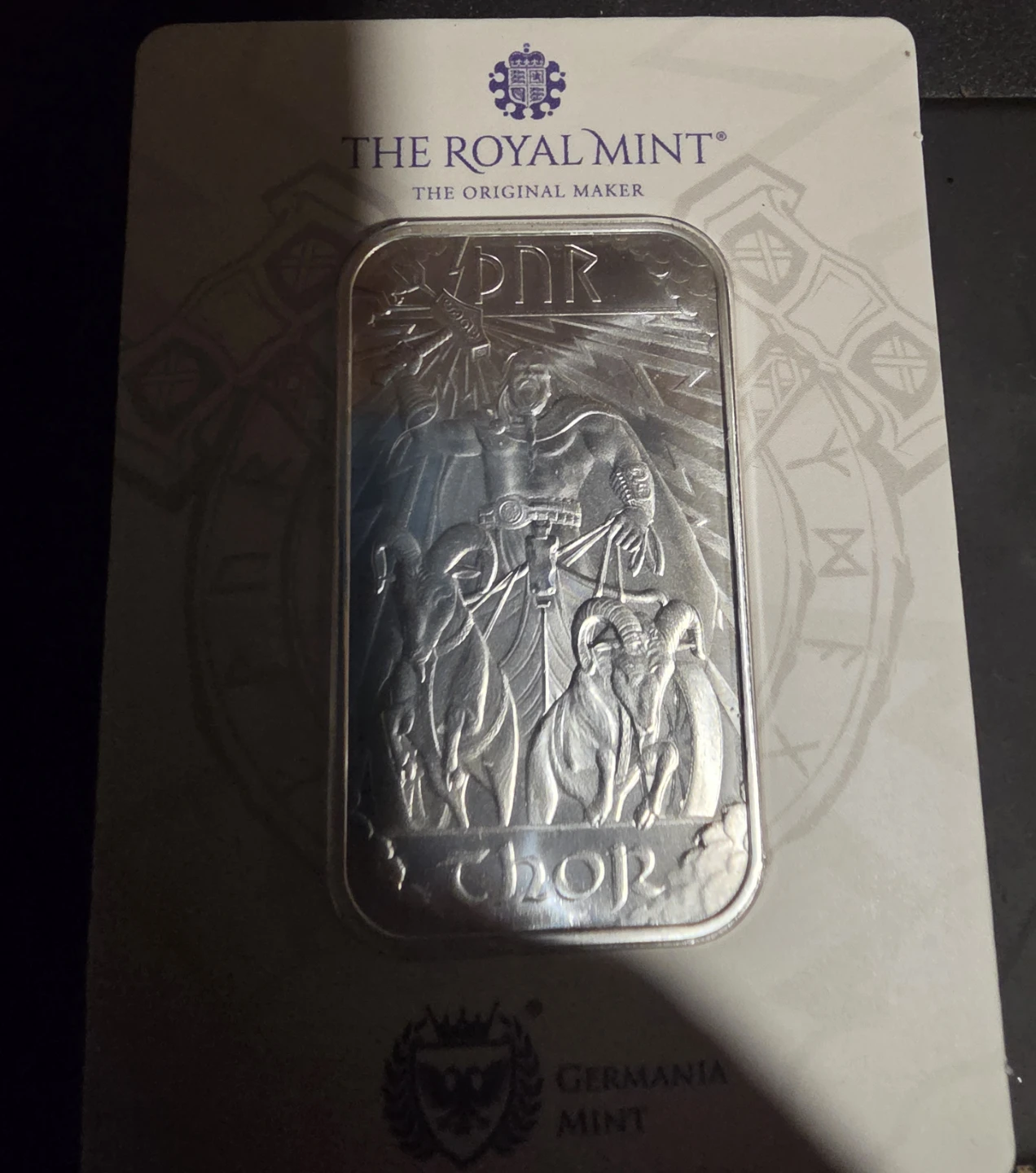 The Royal Mint 1 oz Fine Silver Bar - Thor