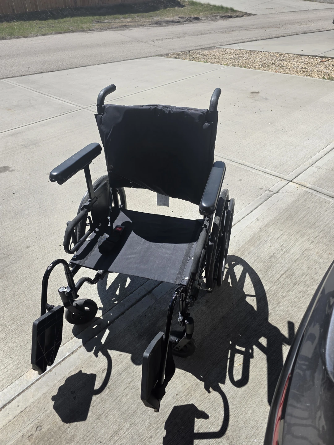 Black Lightweight Wheelchair