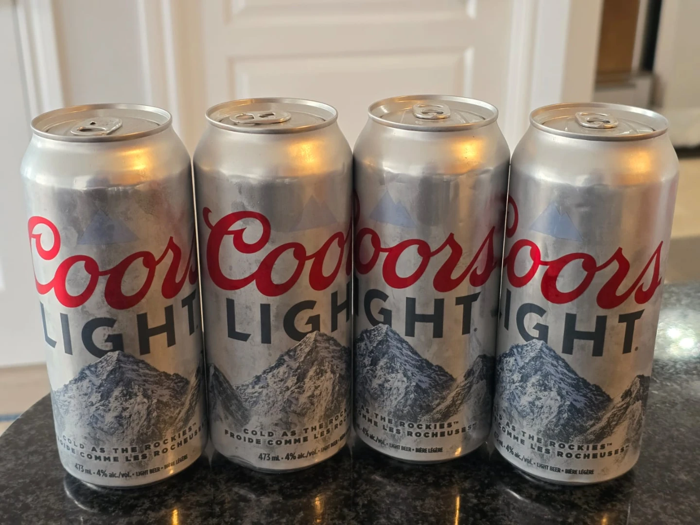Coors Light Beer - 473ml Cans (4 Pack)