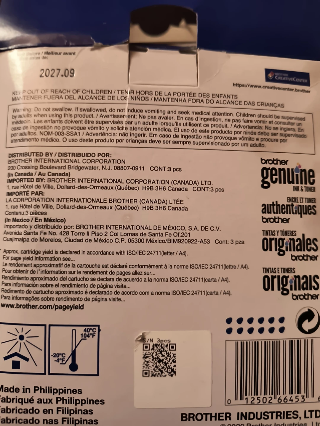 Brother LC404 3PK Inkvestment Tank Ink Cartridges - photo 3