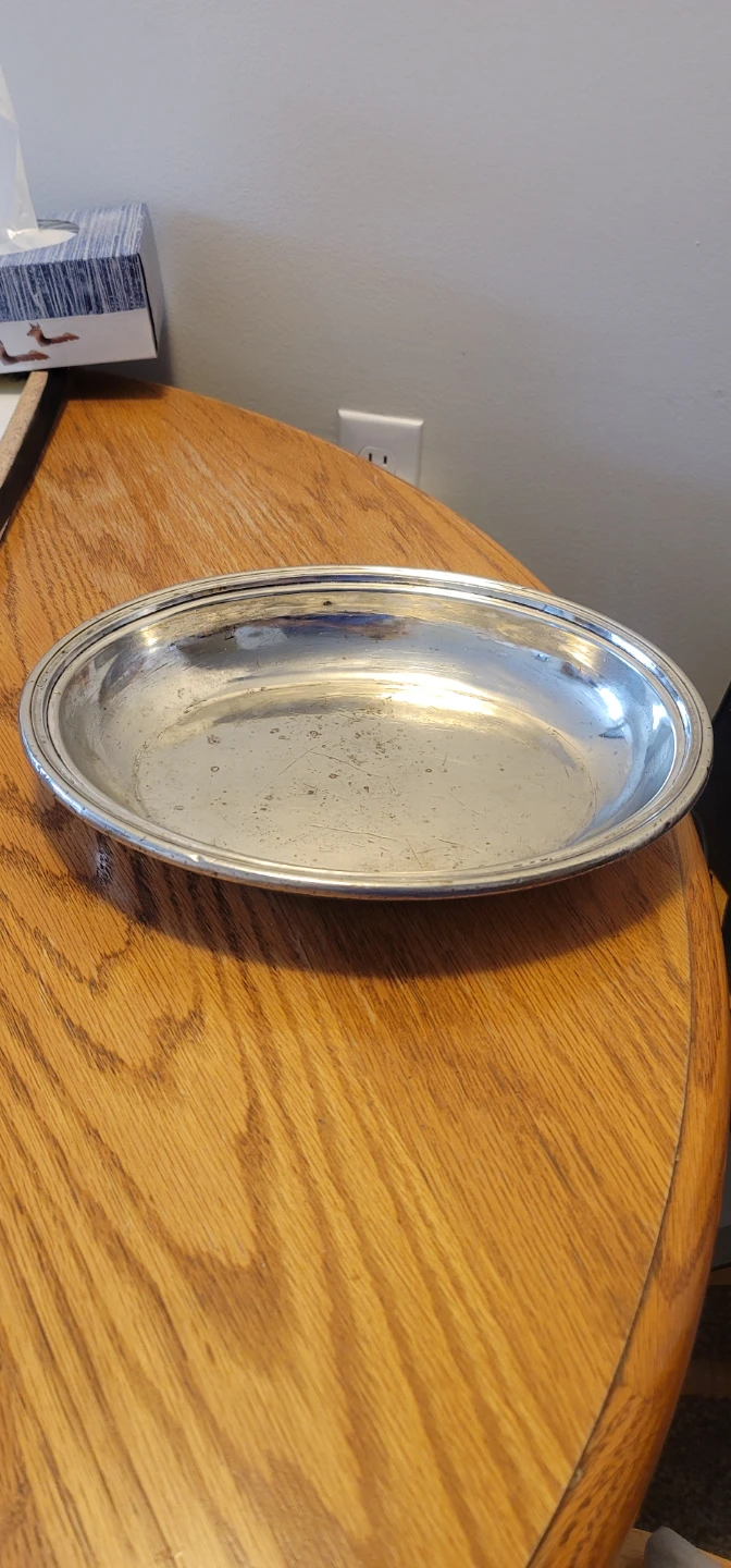 Vintage Sterling Silver Pie Plate