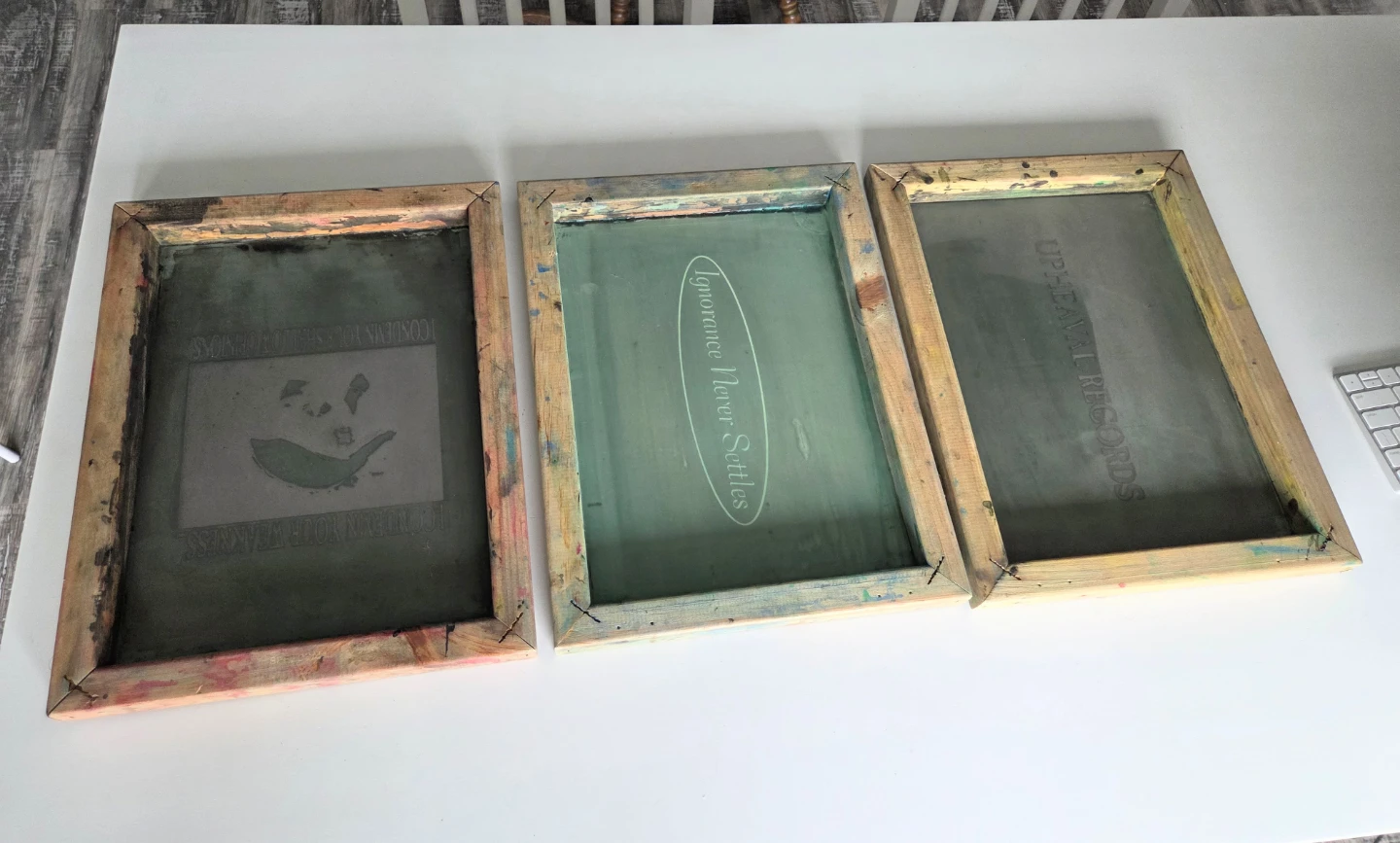 3 Wooden Screen Printing Frames - photo 3